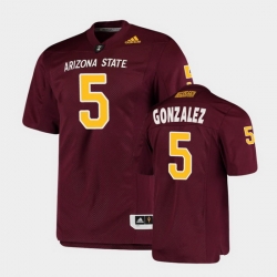 Men Arizona State Sun Devils Zane Gonzalez College Football Maroon Premier Jersey