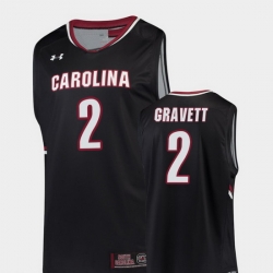 Men South Carolina Gamecocks Hassani Gravett Black Replica College Basketball Jersey