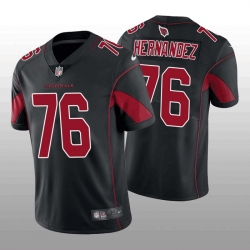 Men Arizona Cardinals 76 Will Hernandez Black Color Rush Stitched Football Jersey