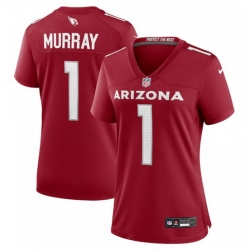 Women Arizona Cardinals 1 Kyler Murray New Red Stitched Game Jersey