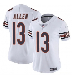 Women Chicago Bears 13 Keenan Allen White 2024 Vapor Stitched Jersey