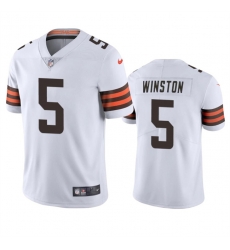 Youth Cleveland Browns 5 Jameis Winston White Vapor Limited Stitched Football Jersey