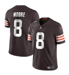 Youth Cleveland Browns 8 Elijah Moore Brown Vapor Limited Stitched Football Jersey
