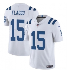 Youth Indianapolis Colts 15 Joe Flacco White Vapor Untouchable Limited Stitched Football Jersey