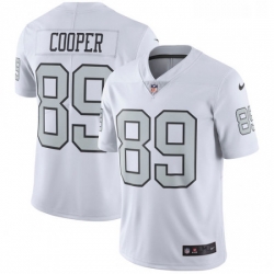 Youth Nike Oakland Raiders 89 Amari Cooper Elite White Rush Vapor Untouchable NFL Jersey