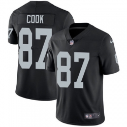 Youth Nike Raiders #87 Jared Cook Black Team Color Stitched NFL Vapor Untouchable Limited Jersey