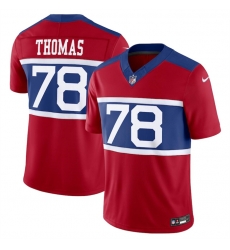 Men New York Giants 78 Andrew Thomas Century Red Alternate Vapor F U S E  Limited Stitched Football Jersey