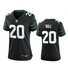 Women New York Jets 20 Breece Hall Black 2024 Stitched Football Jersey