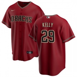 Men Arizona Diamondbacks 29 Merrill Kelly Red Cool Base Stitched Baseball Jersey