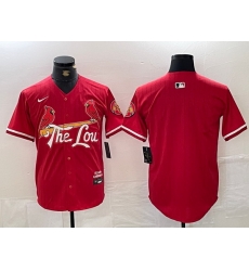 Men St  Louis Cardinals Team Big Logo Red 2024 City Connect Limited Stitched Baseball Jerseys