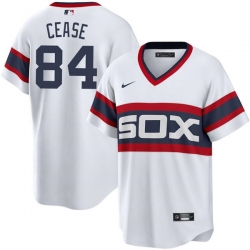 Men Chicago White Sox 84 Dylan Cease White Cool Base Stitched Jersey