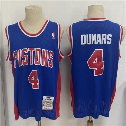 Men Detroit Pistons 4 Joe Dumars Blue 1988 89 Hardwood Classics Mesh Jersey
