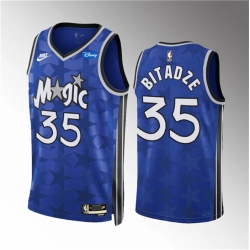 Men Orlando Magic 35 Goga Bitadze Blue 2023 24 Classic Edition Stitched Basketball Jersey