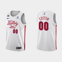 Men Women Youth Philadelphia 76ers Active Player Custom 2022 23 White City Edition Stitched Basketball Jersey